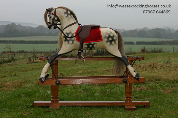 restored antique rocking horse